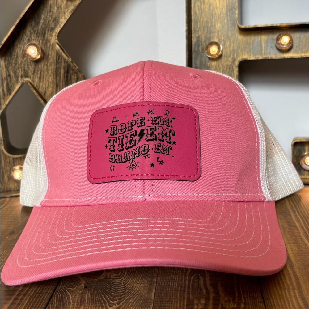 Trucker Hat Snap Back Rope-em, Tie-em, Brand-em